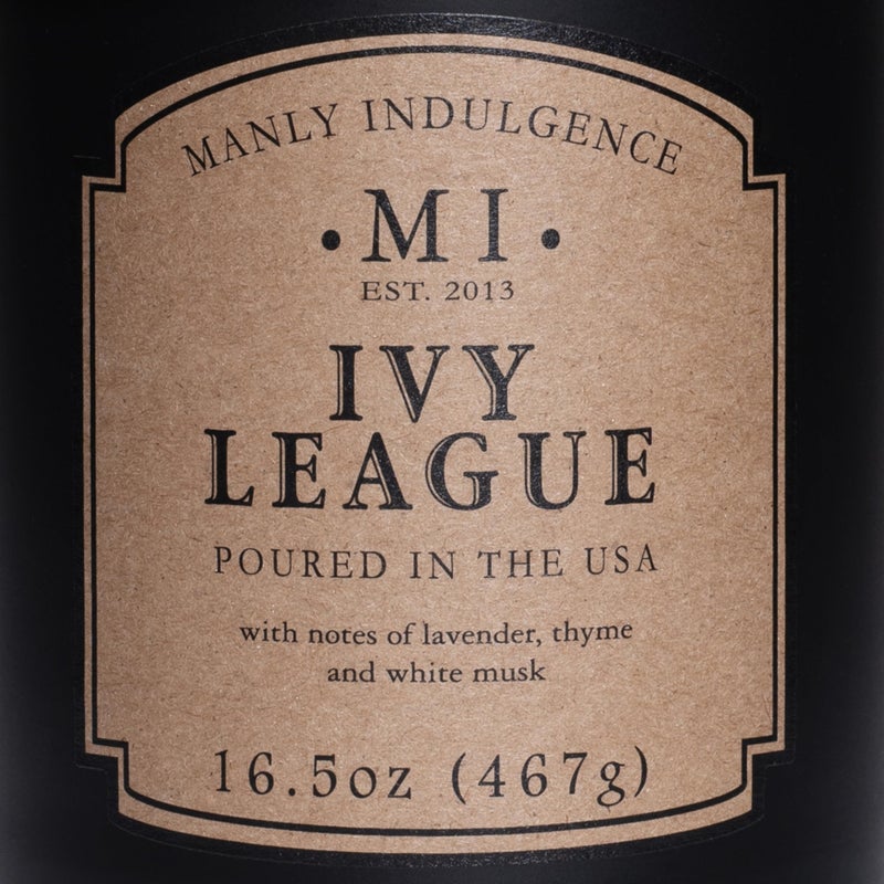 Manly Indulgence Ivy League Scented Candles for Men, 16.5 oz Single Wick, Premium Soy Blend Wax, 60H Burn, Candles for Home Scented â€“ Made in The USA - Image 5